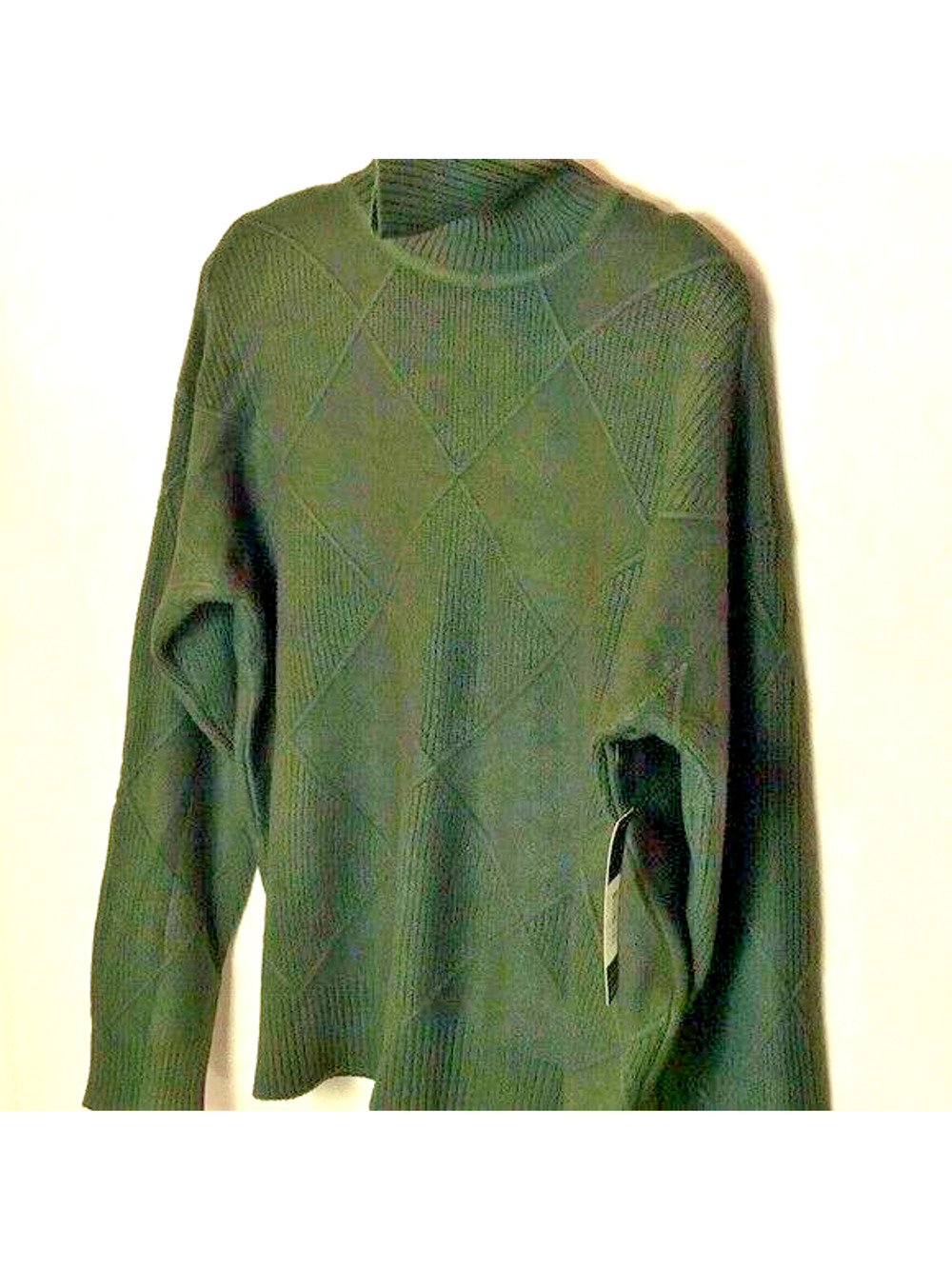 CYRUS LOVELY KNIT SWEATER Color-Olive Green Size Large NWT